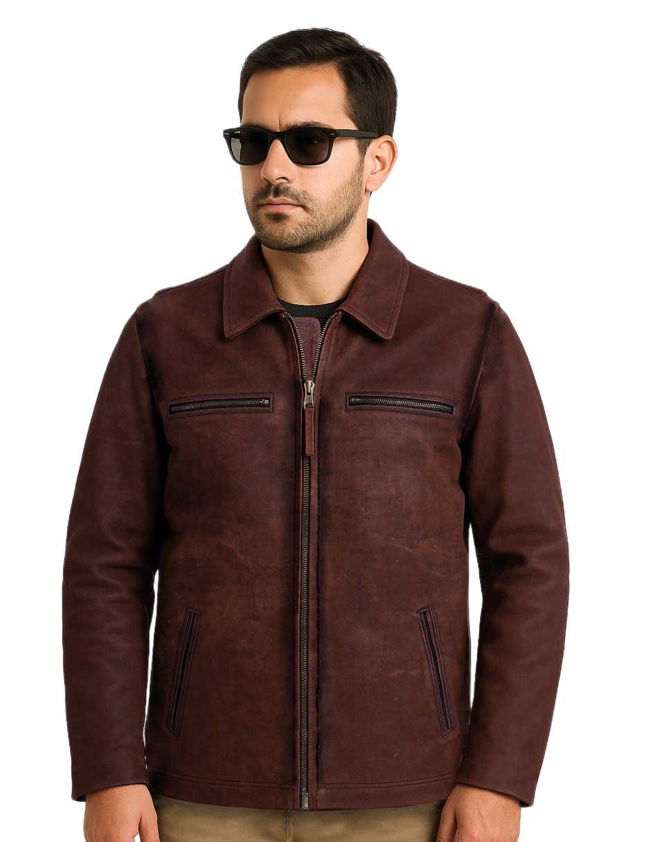 Chamarra Casual LASTWOLF No de Piel Sin diseño para hombre