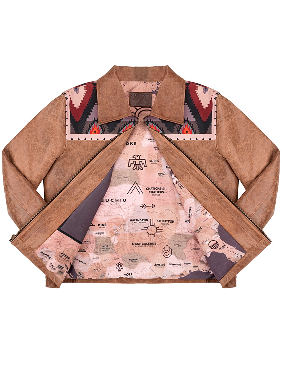 Chamarra casual de piel texturizado para hombre 6