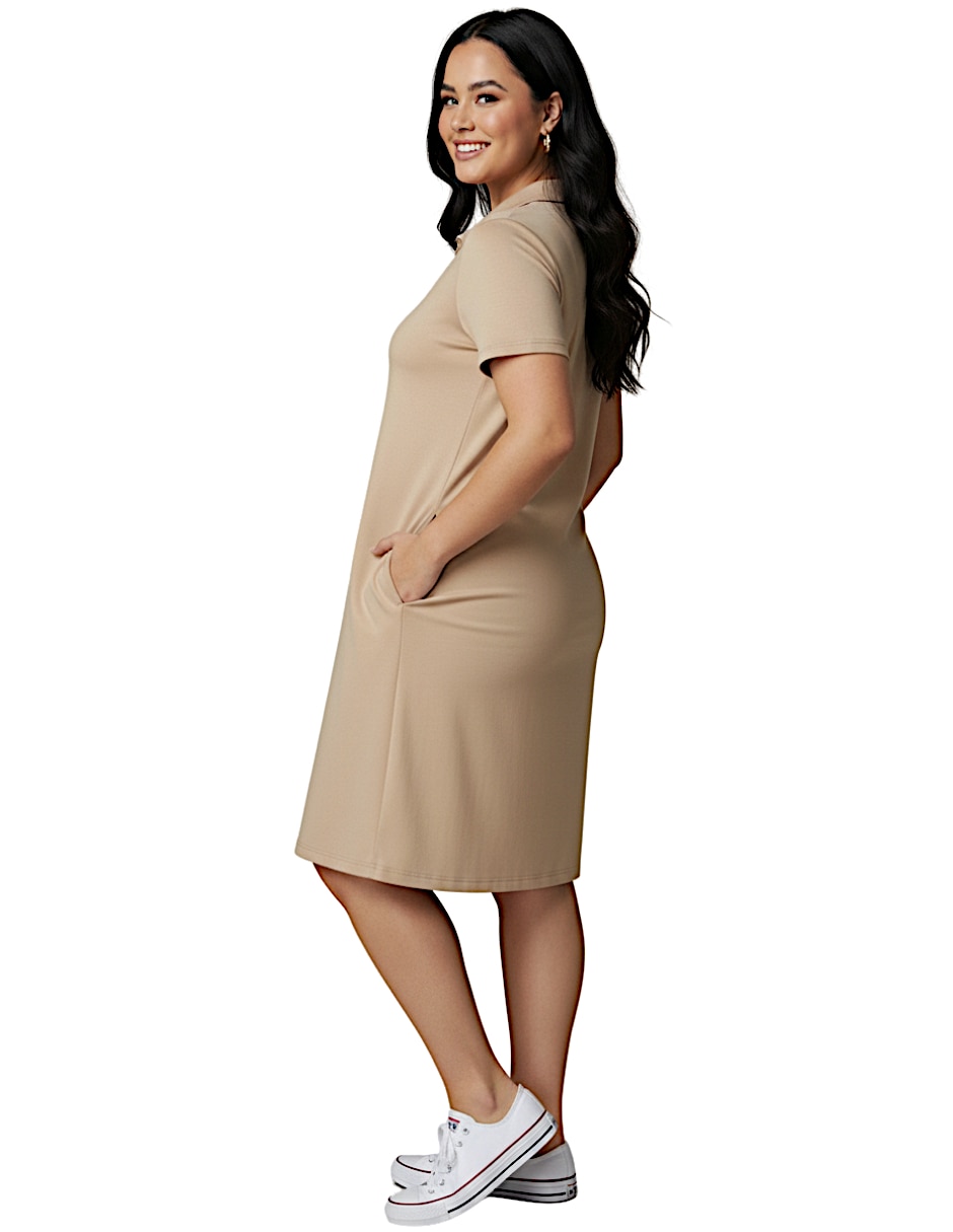 Vestido a la rodilla casual Holo para mujer