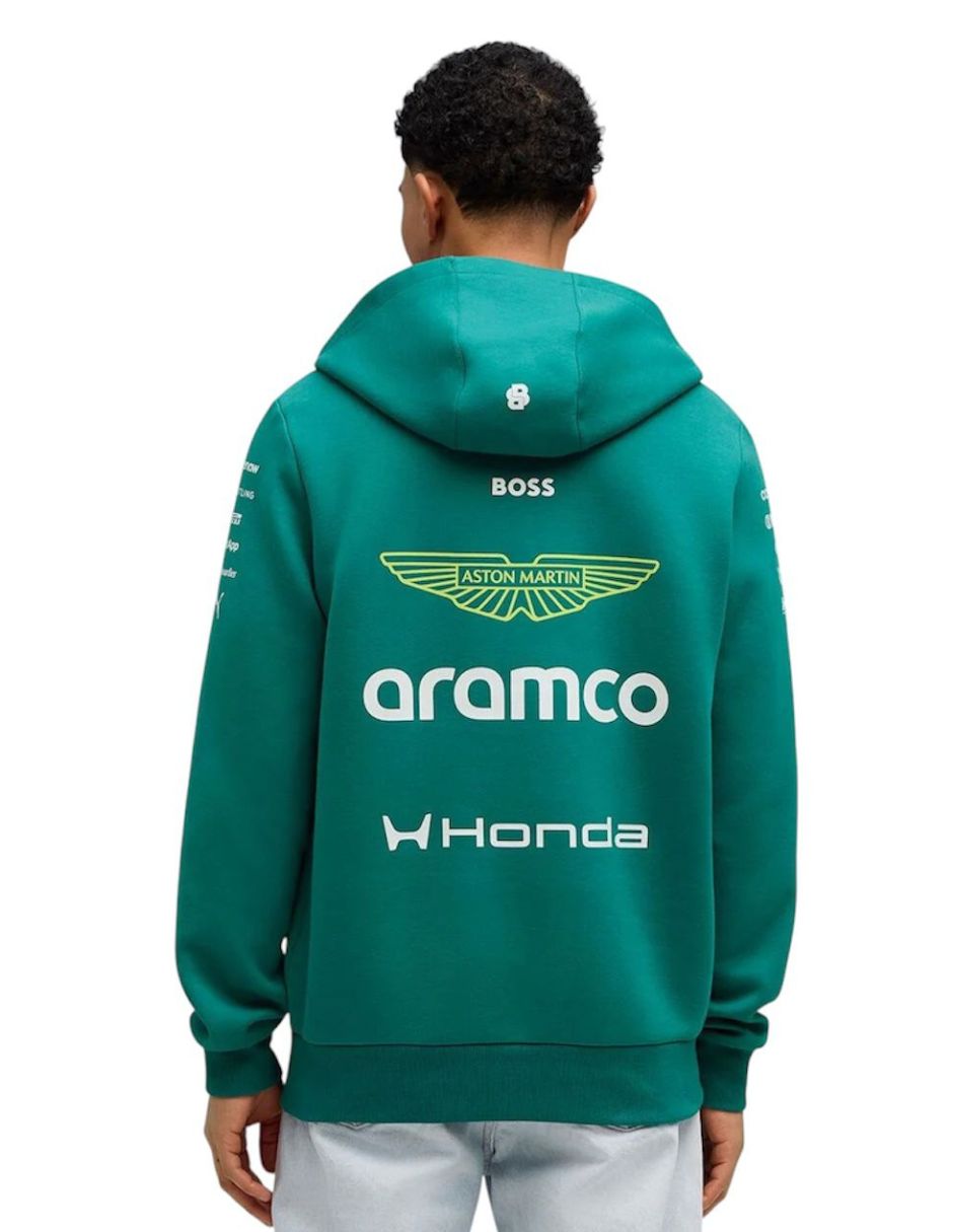 Sudadera Puma Aramco con capucha Aston Martin Formula One Team para hombre