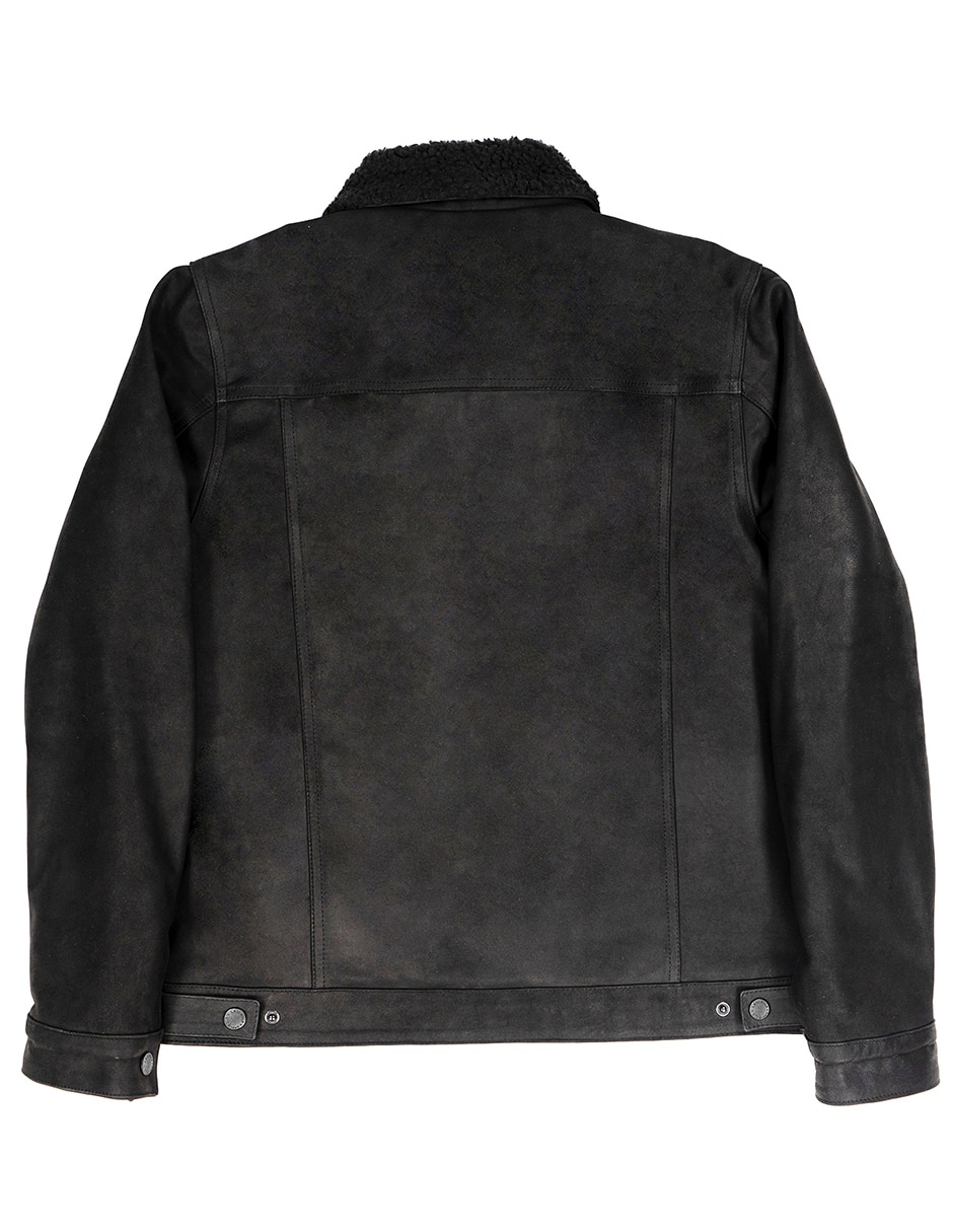 Chamarra Casual LASTWOLF No de Piel Texturizado para hombre