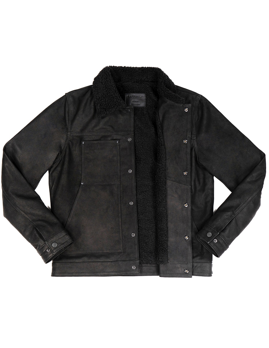 Chamarra Casual LASTWOLF No de Piel Texturizado para hombre
