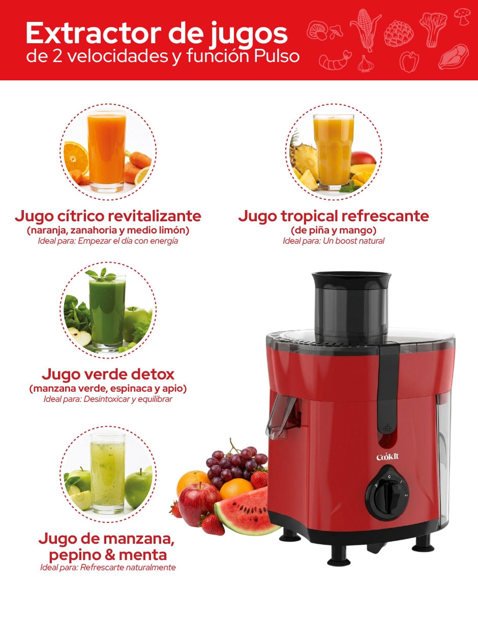 Extractor de jugo 600 W 7