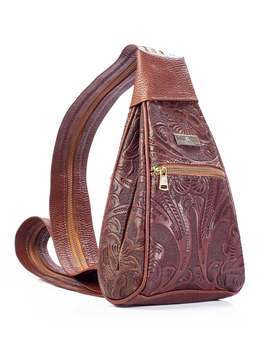 Bolsa messenger de piel para mujer 5