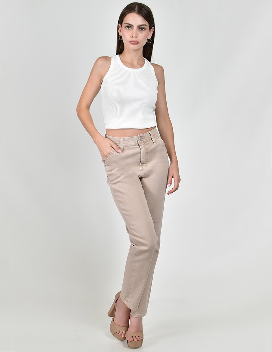 Jeans straight para mujer 5