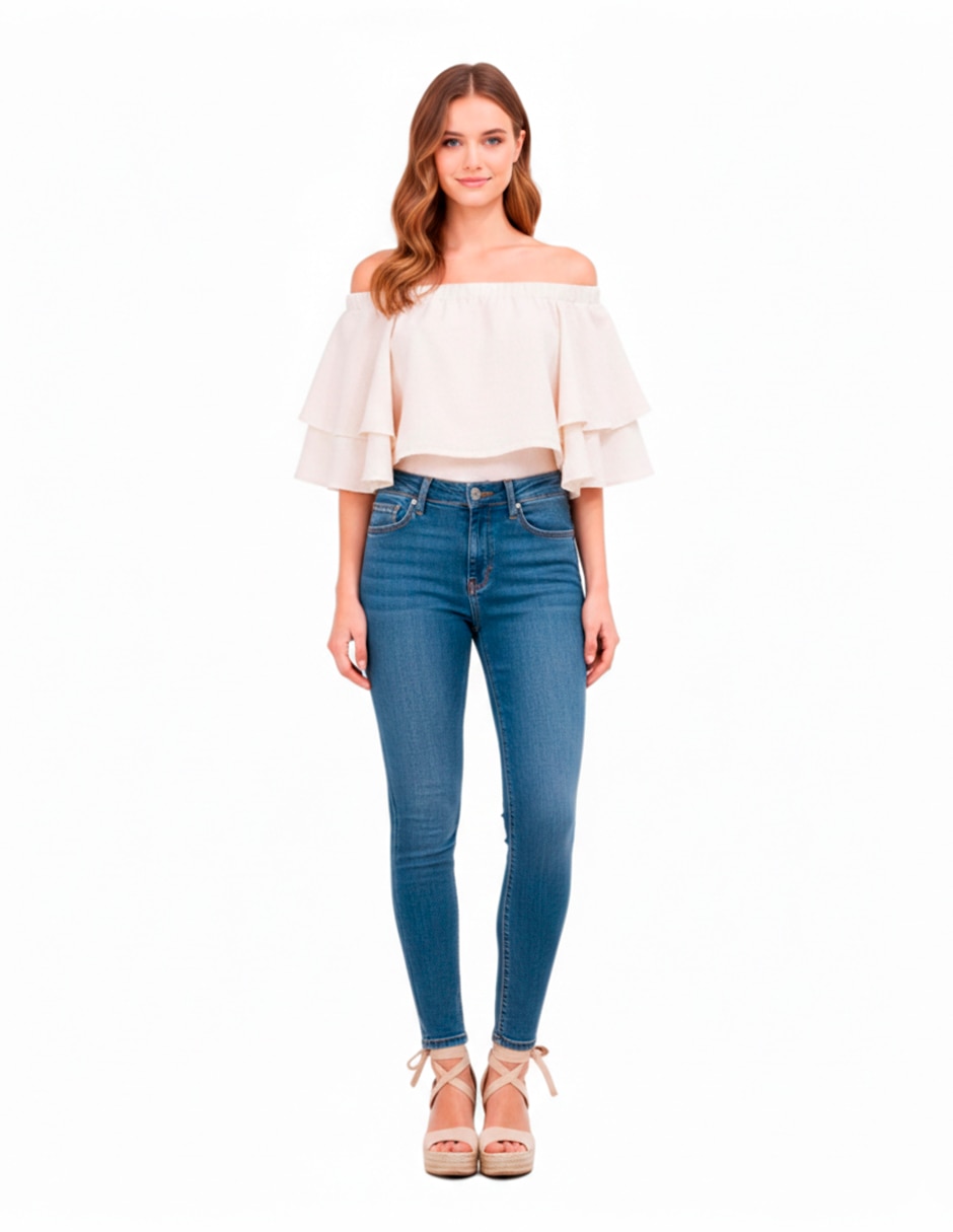 Blusa Angelozano manga 3/4 para mujer