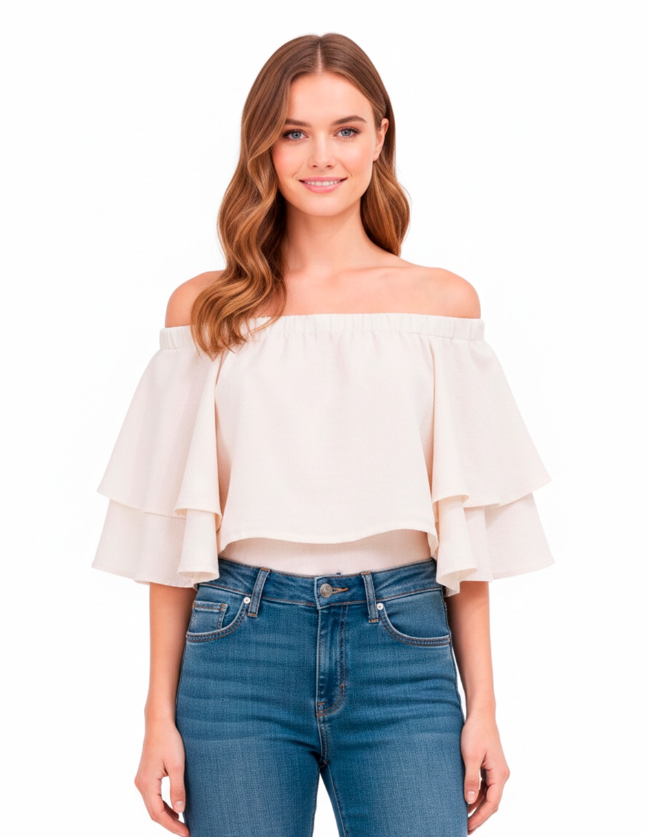 Blusa manga 3/4 para mujer