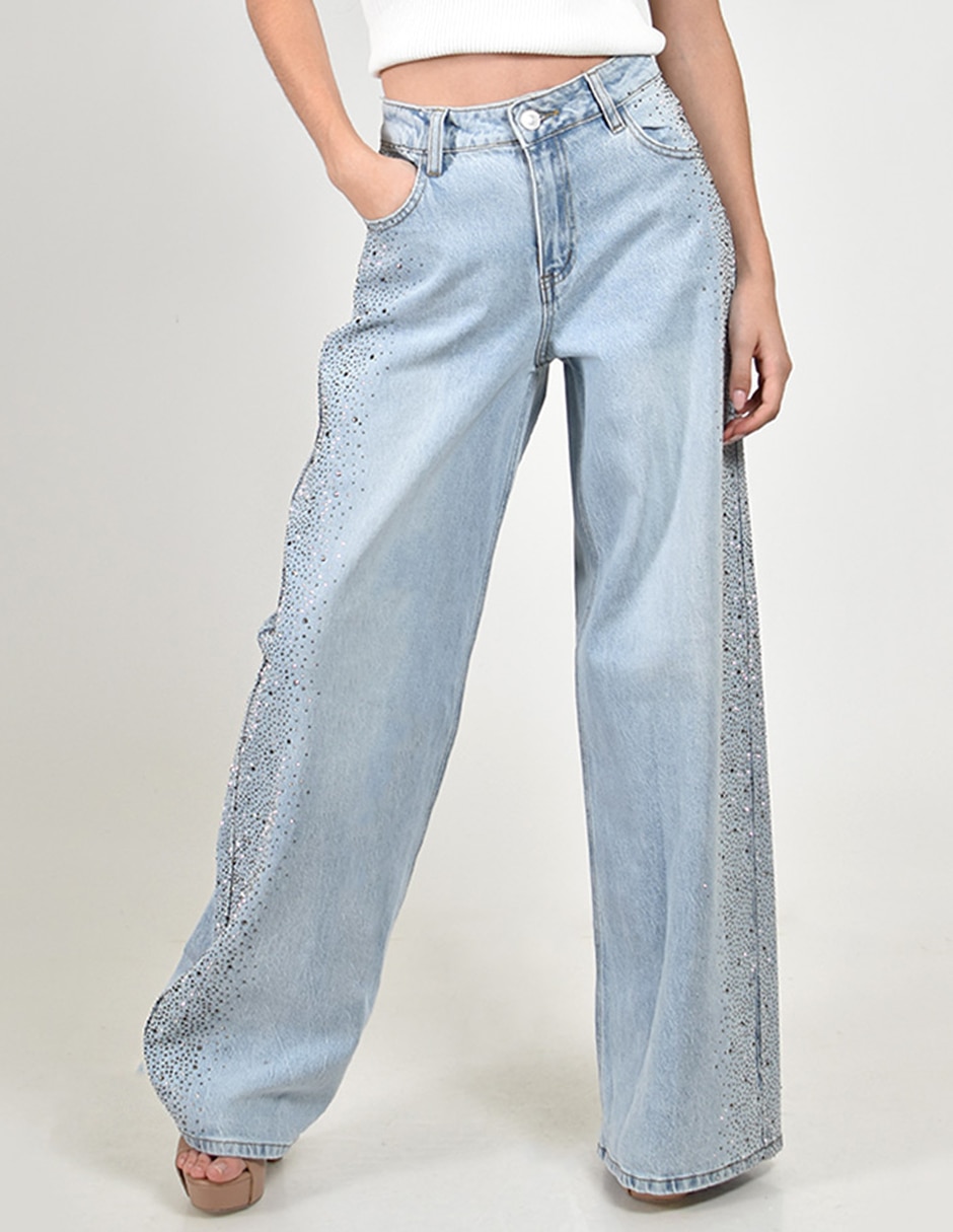 Jeans wide leg para mujer