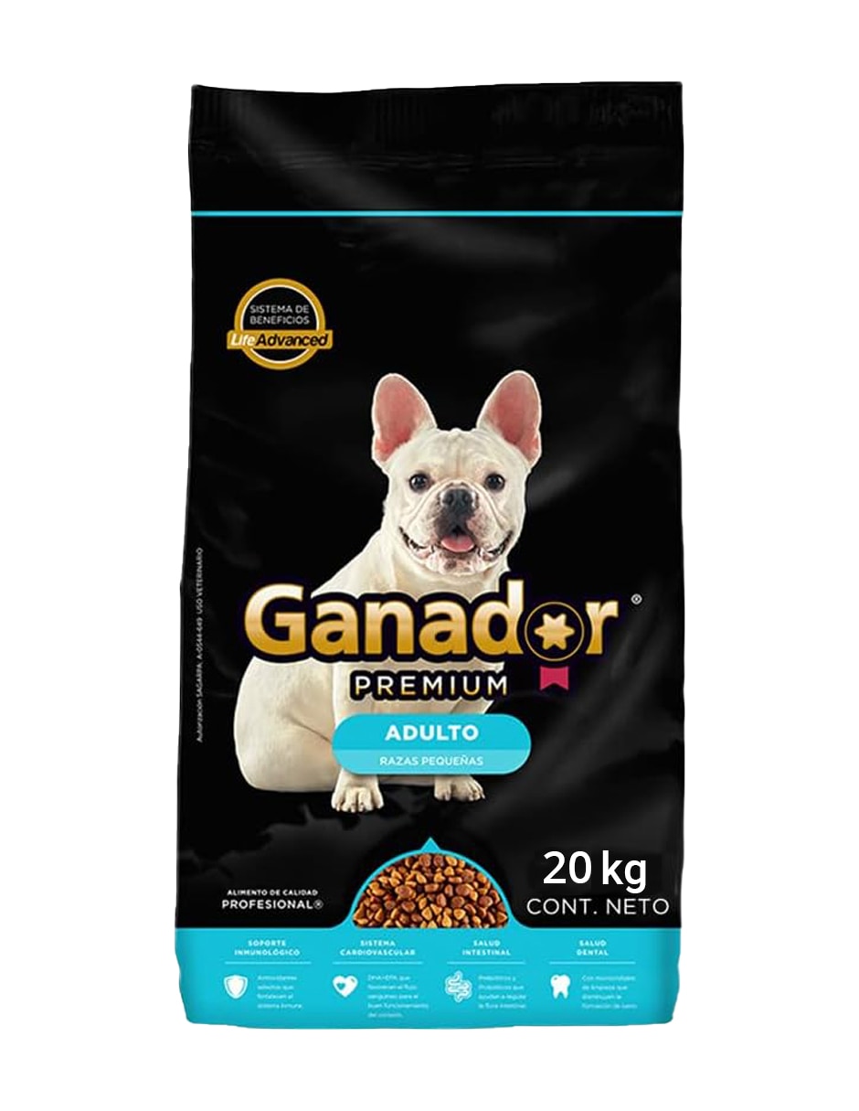 Croqueta Ganador de carne para perro etapa adulto contenido 20 kg