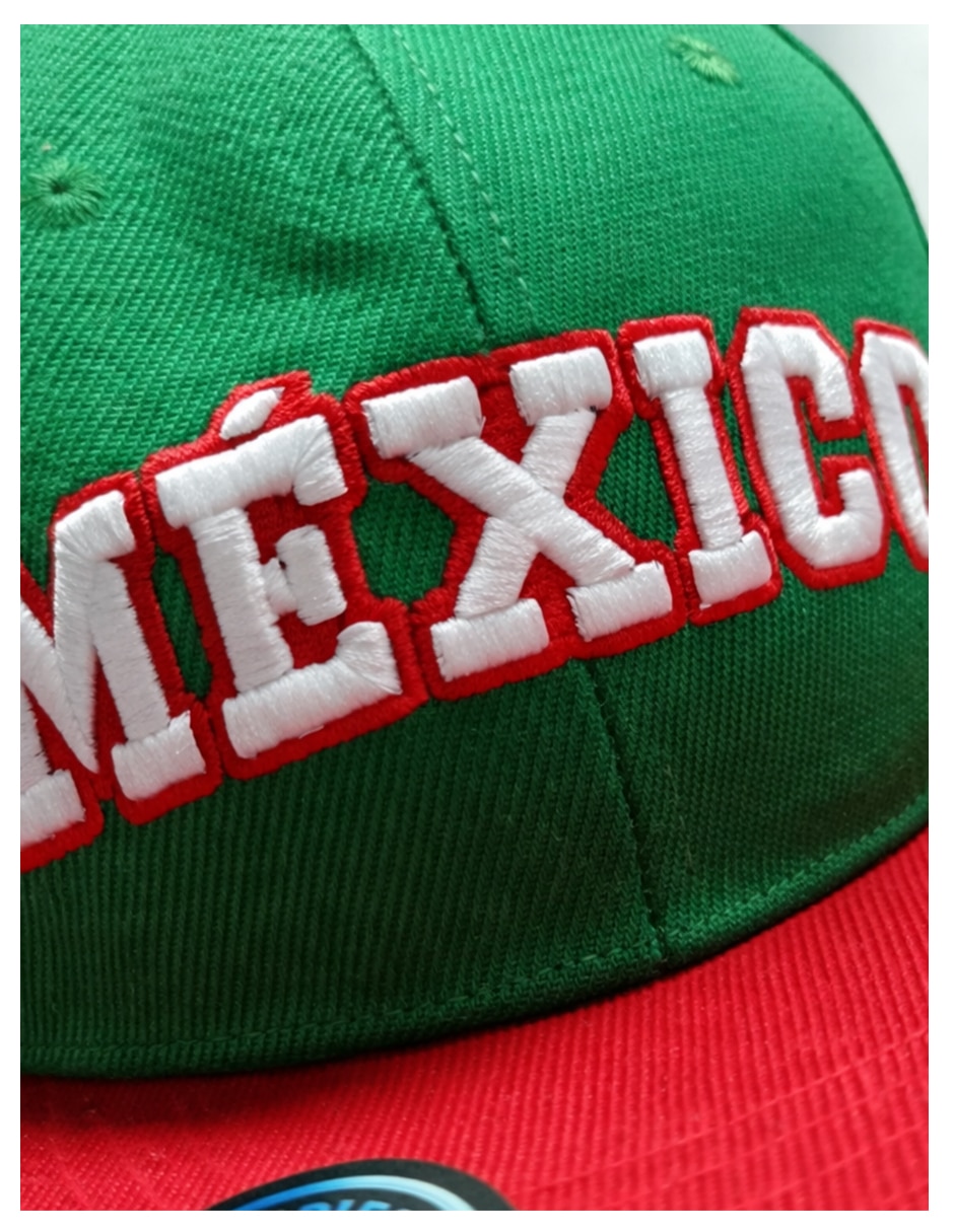 Gorra visera plana snapback para fútbol México para hombre 2