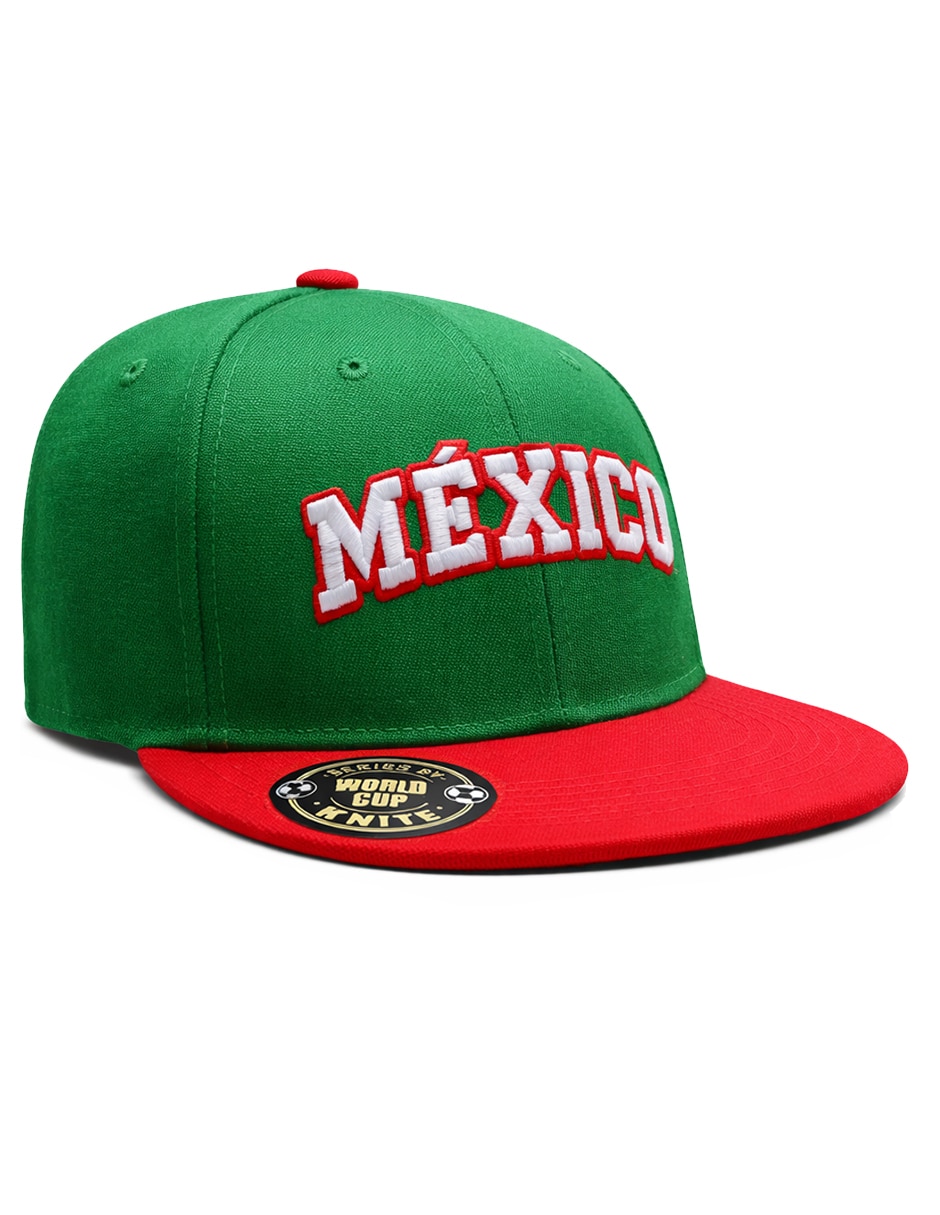 Gorra visera plana snapback para fútbol México para hombre 1