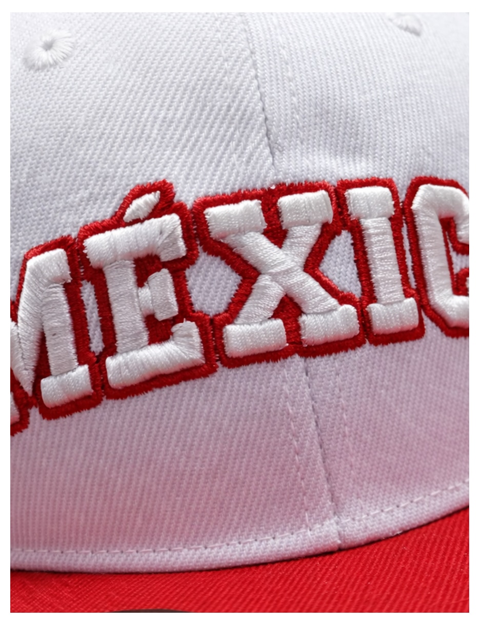 Gorra visera plana snapback para fútbol knite México para hombre