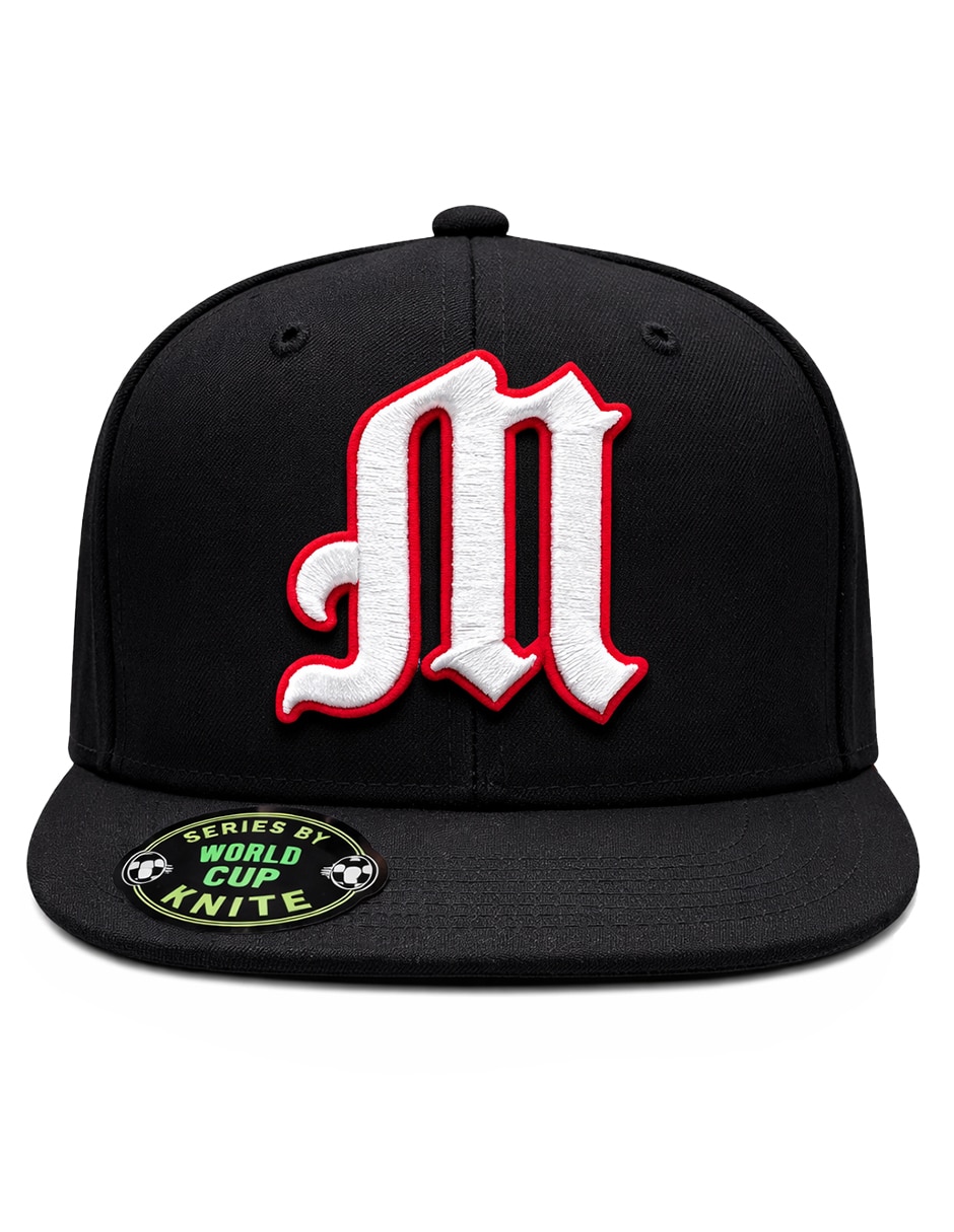 Gorra visera plana snapback para fútbol knite México para hombre