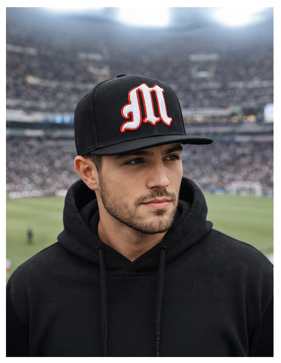 Gorra visera plana snapback para fútbol knite México para hombre