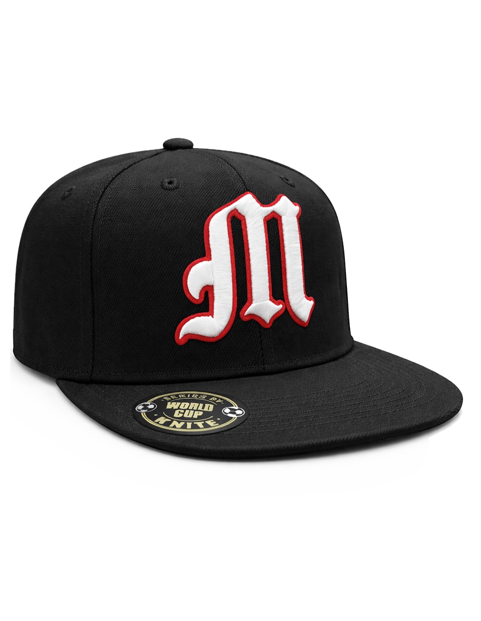 Gorra visera plana snapback para fútbol knite México para hombre