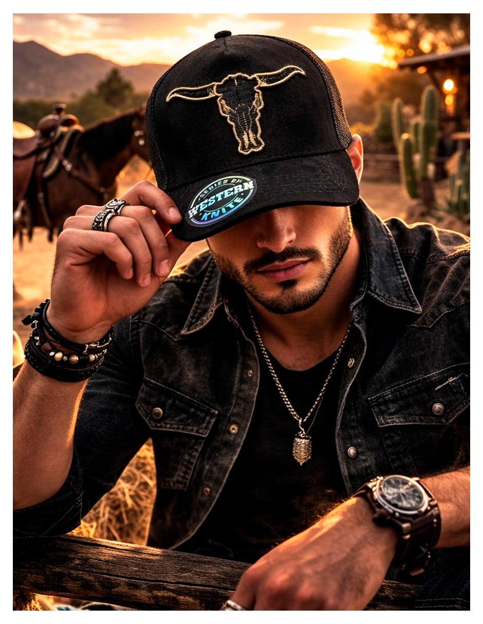 Gorra visera curva snapback casual knite para hombre