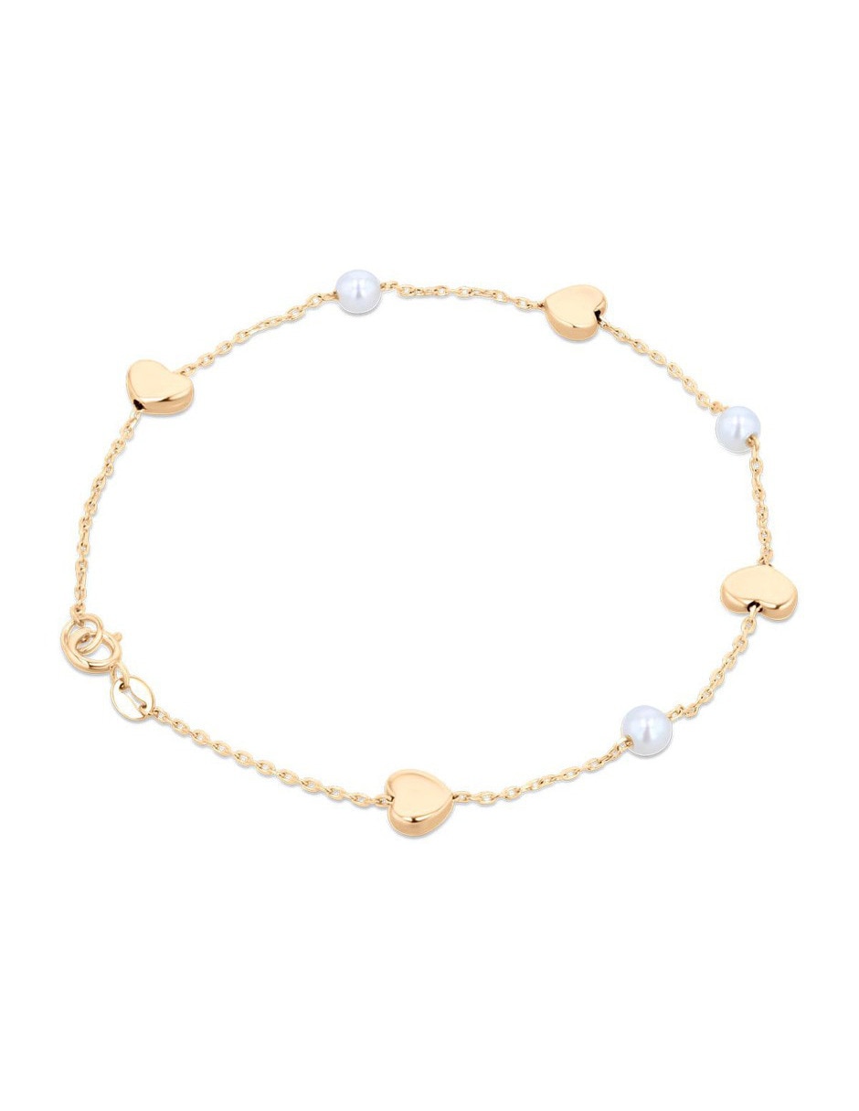 Pulsera Joyerias Bizzarro de oro amarillo 14 K acabado brillante
