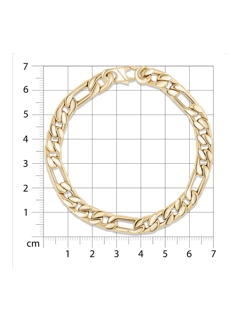 Pulsera Joyerias Bizzarro de oro amarillo 14 k con acabado brillante