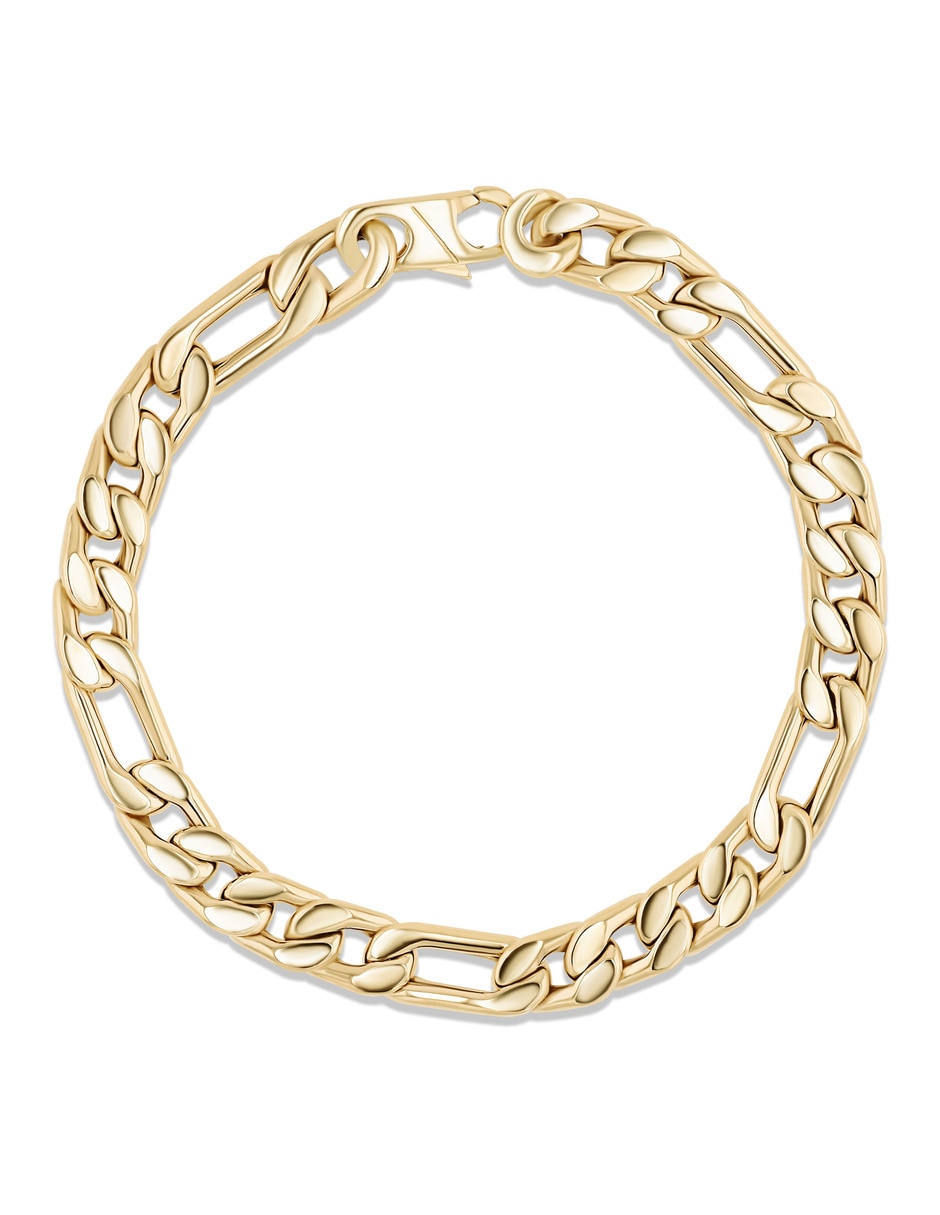 Pulsera de oro amarillo 14 k con acabado brillante Pulsera de oro amarillo 14 k con acabado brillante