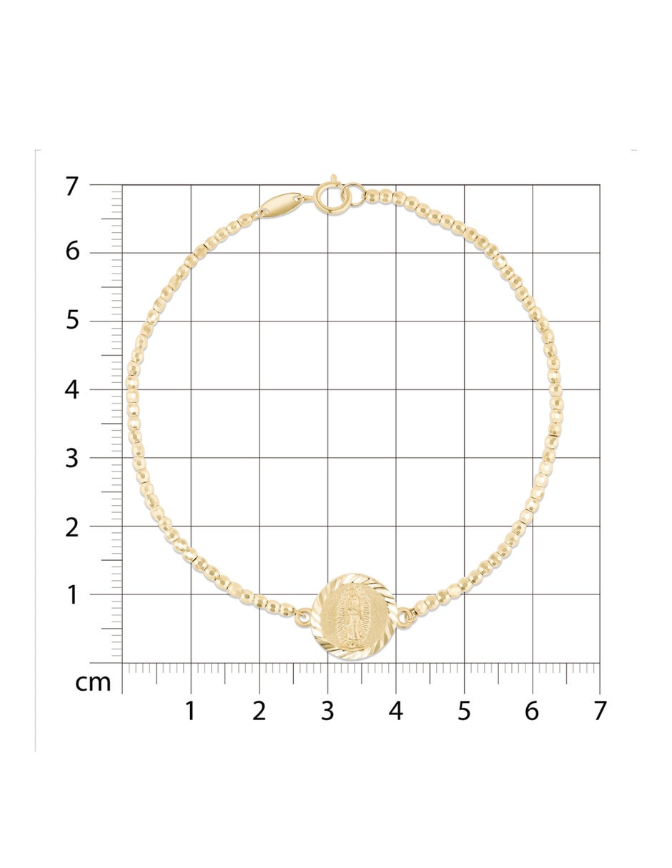Pulsera Joyerias Bizzarro de oro amarillo 14 k con acabado brillante
