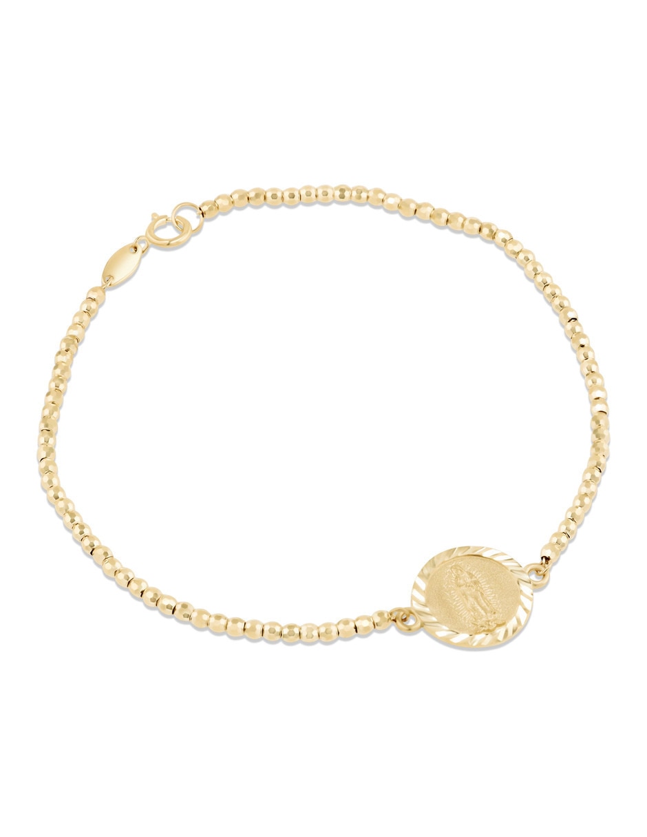 Pulsera Joyerias Bizzarro de oro amarillo 14 k con acabado brillante
