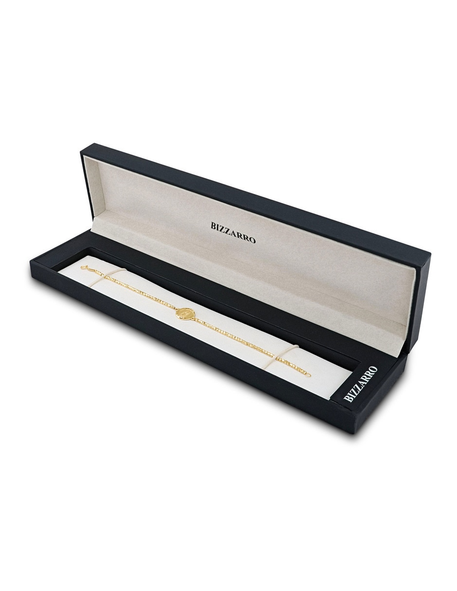 Pulsera Joyerias Bizzarro de oro amarillo 14 k con acabado brillante