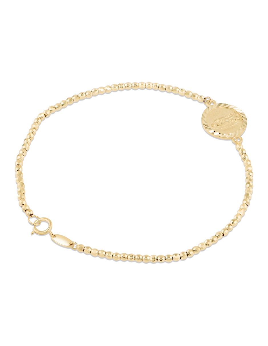 Pulsera Joyerias Bizzarro de oro amarillo 14 k con acabado brillante