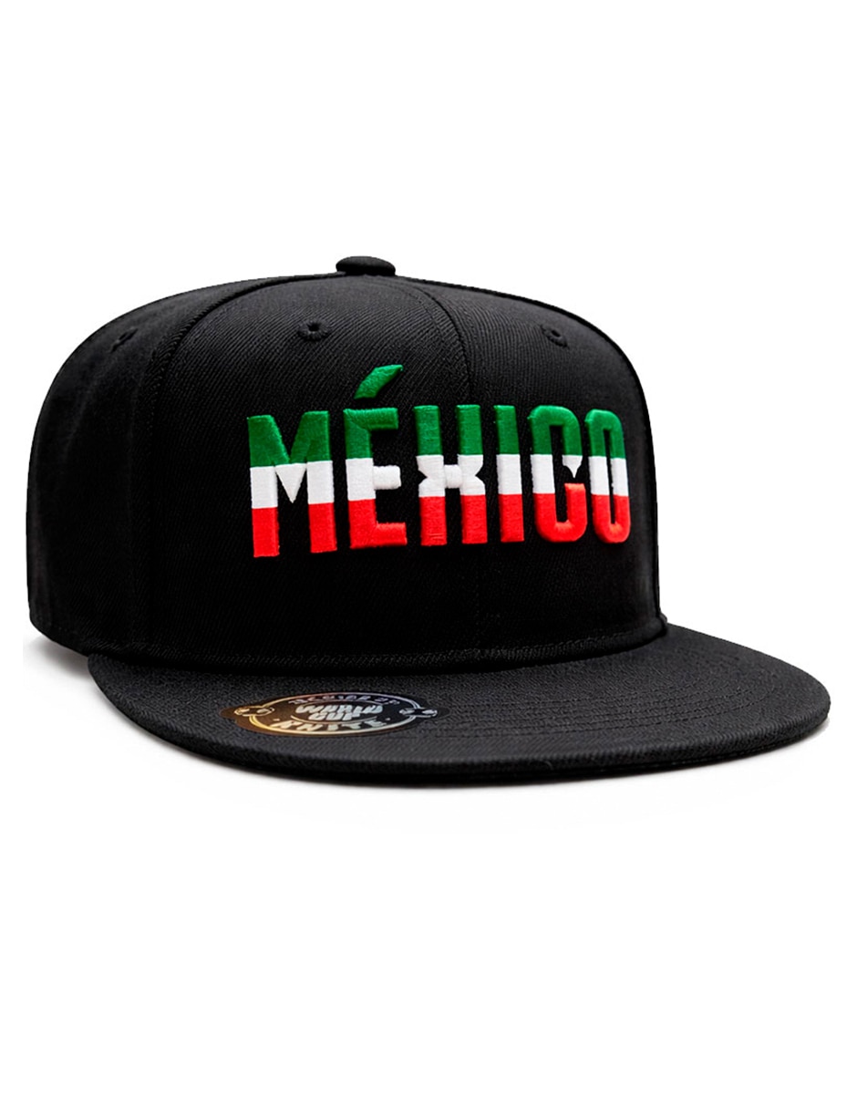 Gorra visera plana snapback para fútbol knite México para hombre