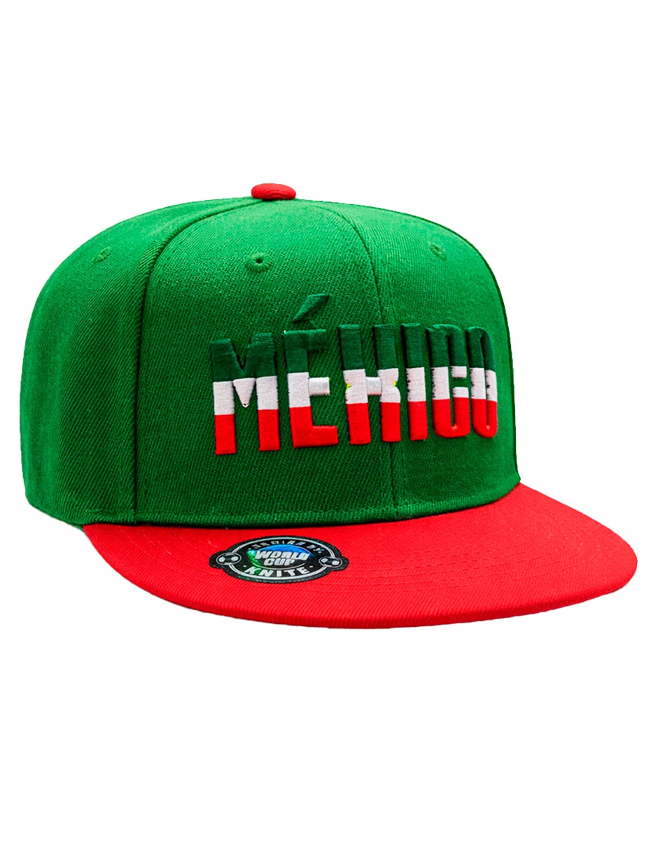 Gorra visera plana snapback para fútbol México para hombre 1