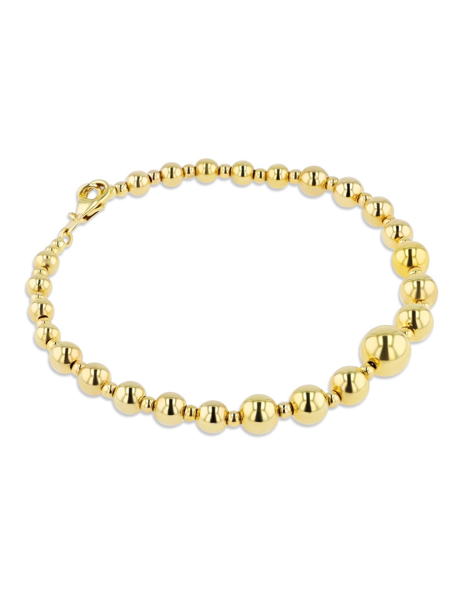 Pulsera Joyerias Bizzarro de oro amarillo 14 k con acabado brillante