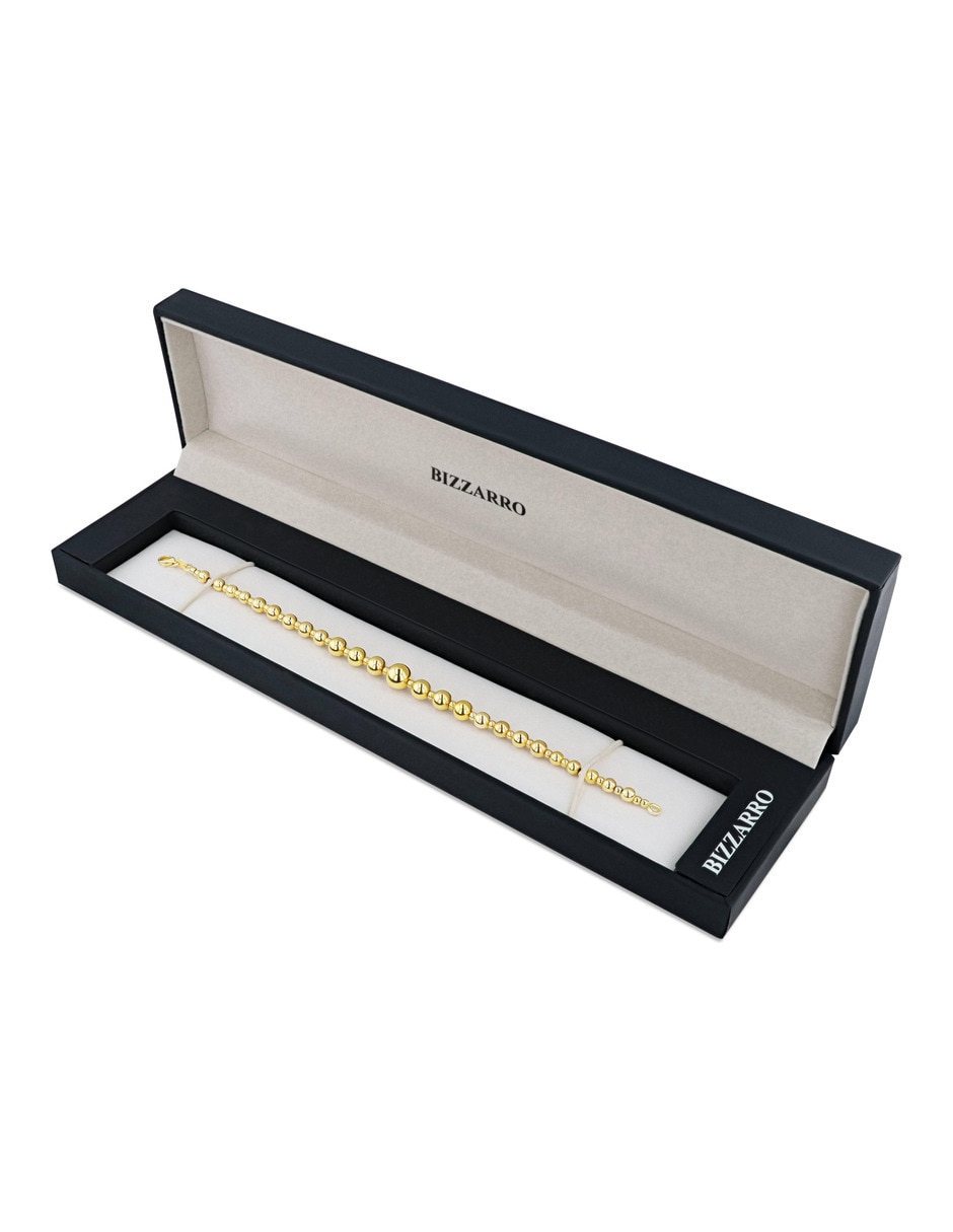 Pulsera Joyerias Bizzarro de oro amarillo 14 k con acabado brillante