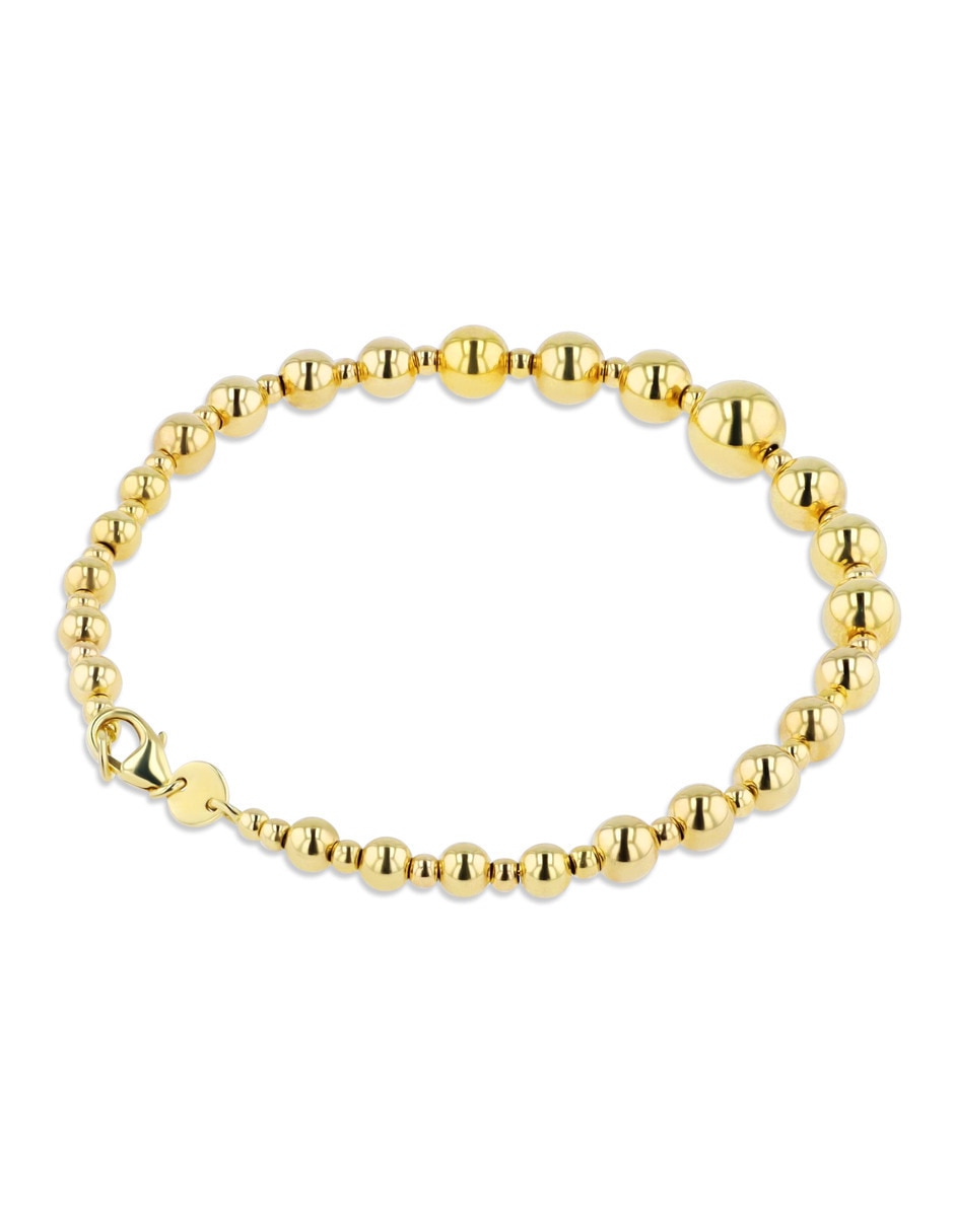 Pulsera Joyerias Bizzarro de oro amarillo 14 k con acabado brillante
