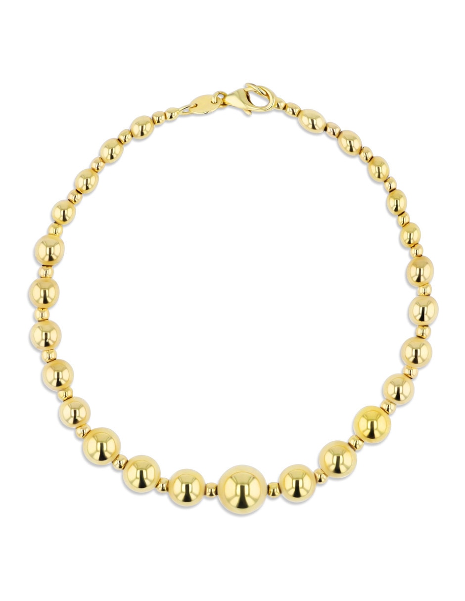 Pulsera Joyerias Bizzarro de oro amarillo 14 k con acabado brillante