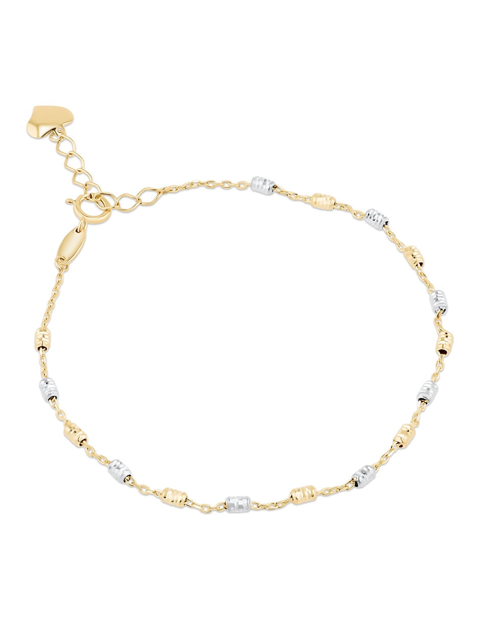 Pulsera Joyerias Bizzarro de oro amarillo 14 k con acabado brillante