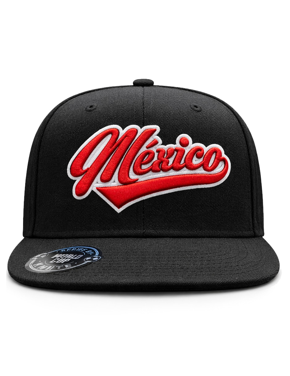 Gorra visera plana snapback para fútbol knite México para hombre