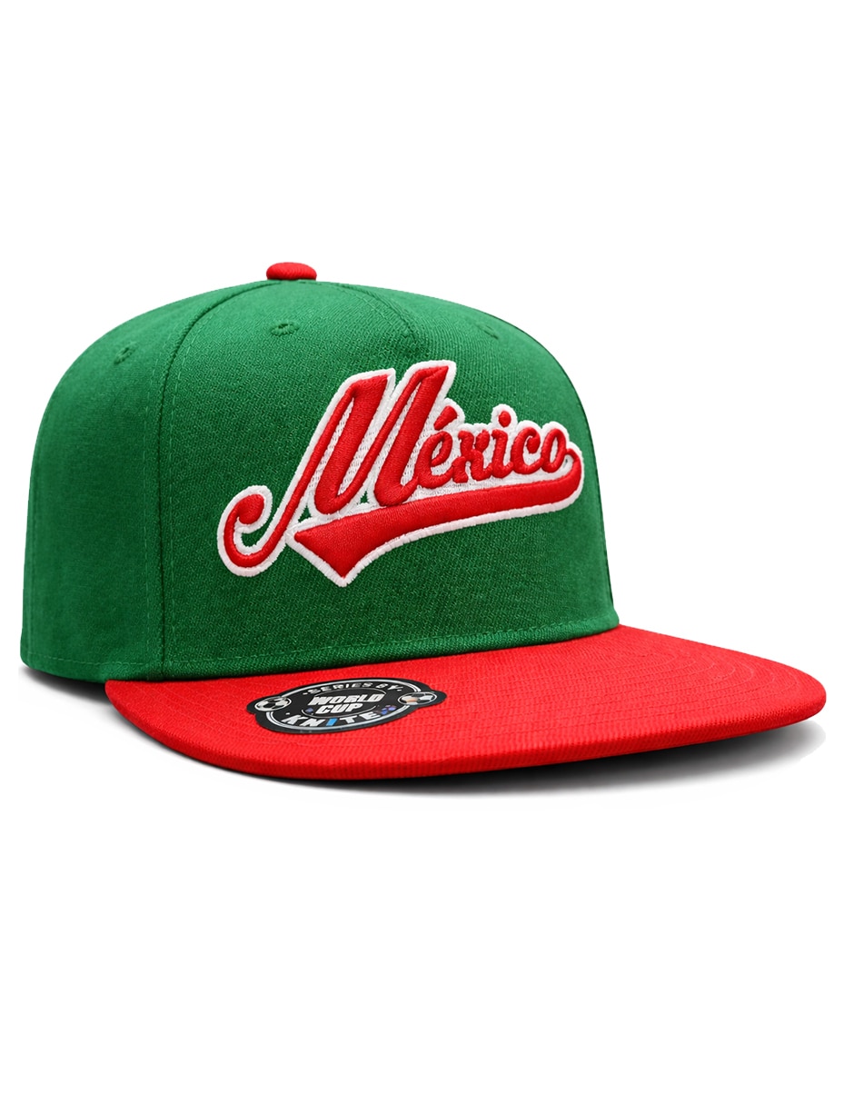 Gorra visera plana snapback para fútbol México para hombre 1