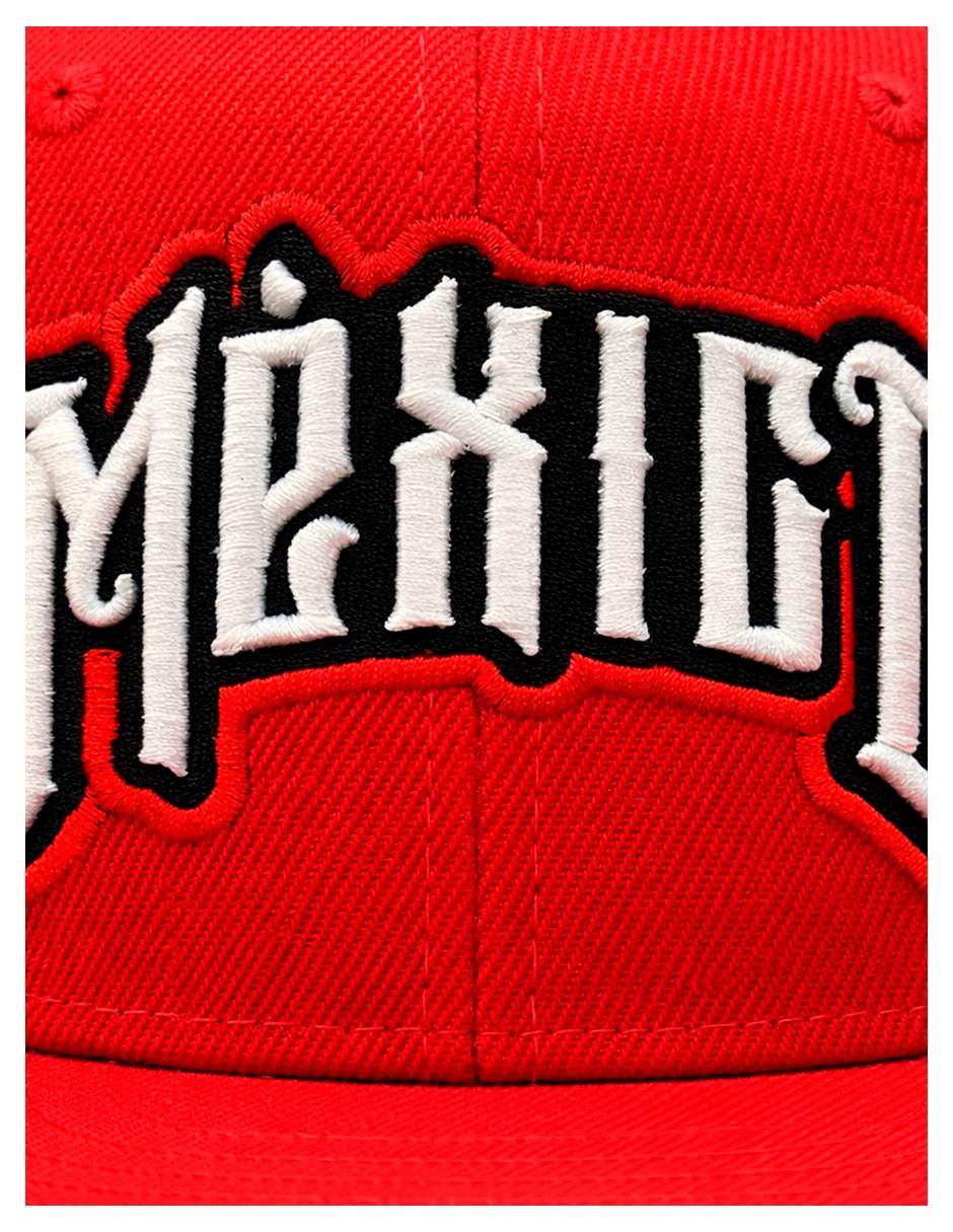 Gorra visera plana snapback para fútbol knite México para hombre