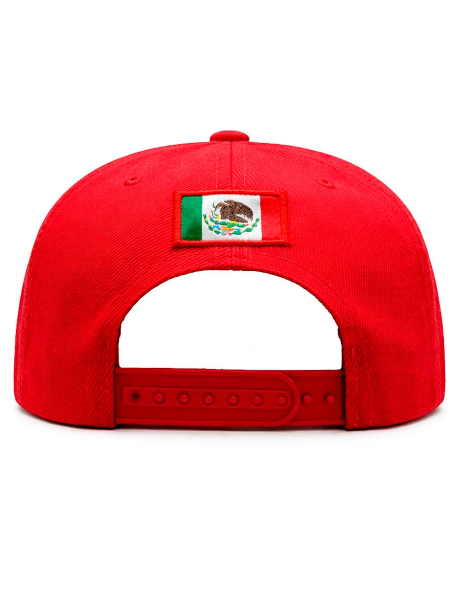 Gorra visera plana snapback para fútbol knite México para hombre