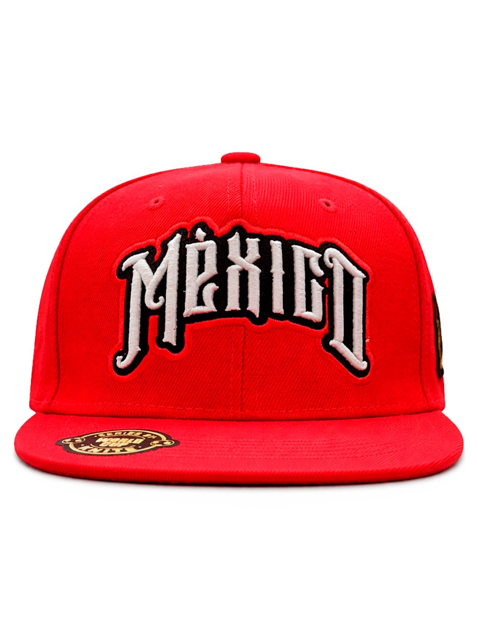 Gorra visera plana snapback para fútbol knite México para hombre