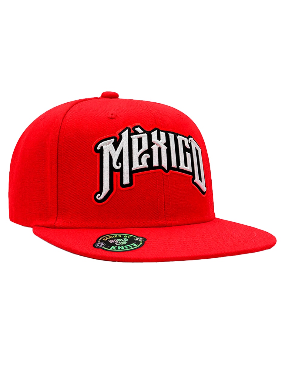 Gorra visera plana snapback para fútbol knite México para hombre