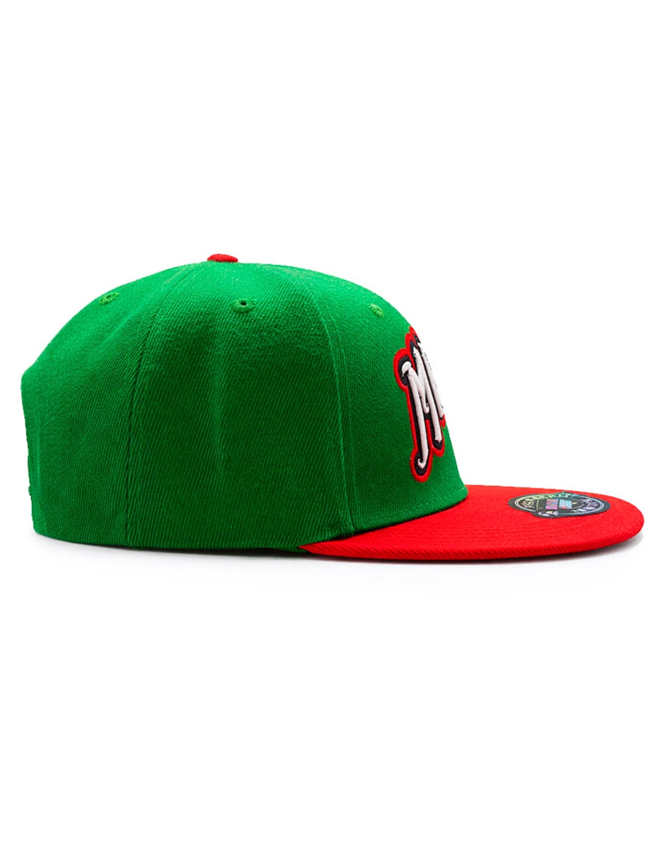 Gorra visera plana snapback para fútbol knite México para hombre