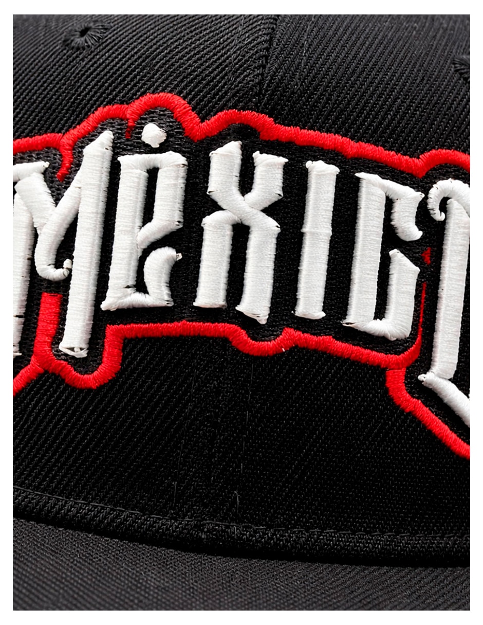 Gorra visera plana snapback para fútbol knite México para hombre
