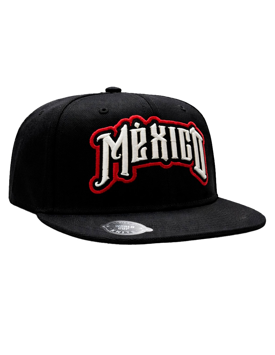 Gorra visera plana snapback para fútbol knite México para hombre