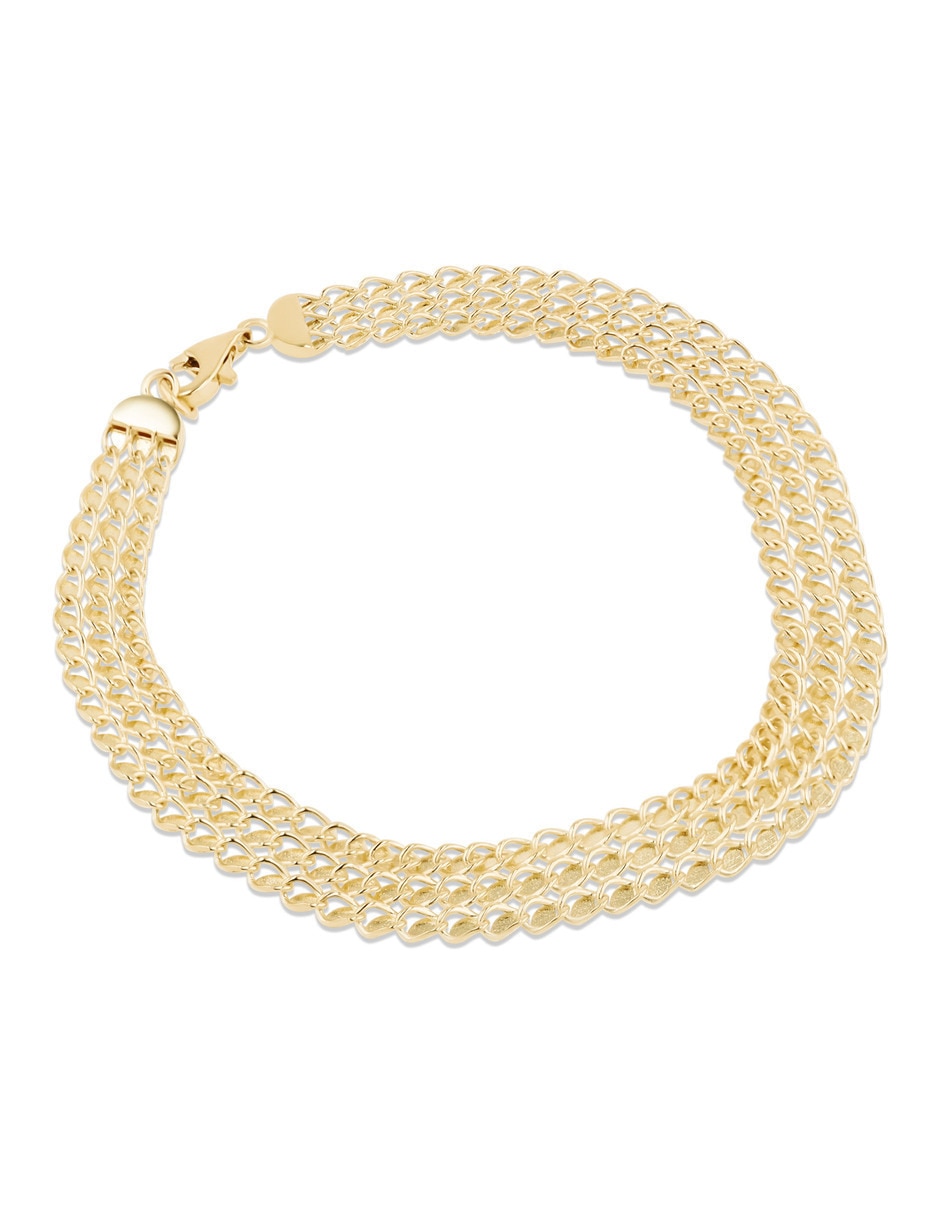 Pulsera Joyerias Bizzarro de oro amarillo 14 k con acabado brillante