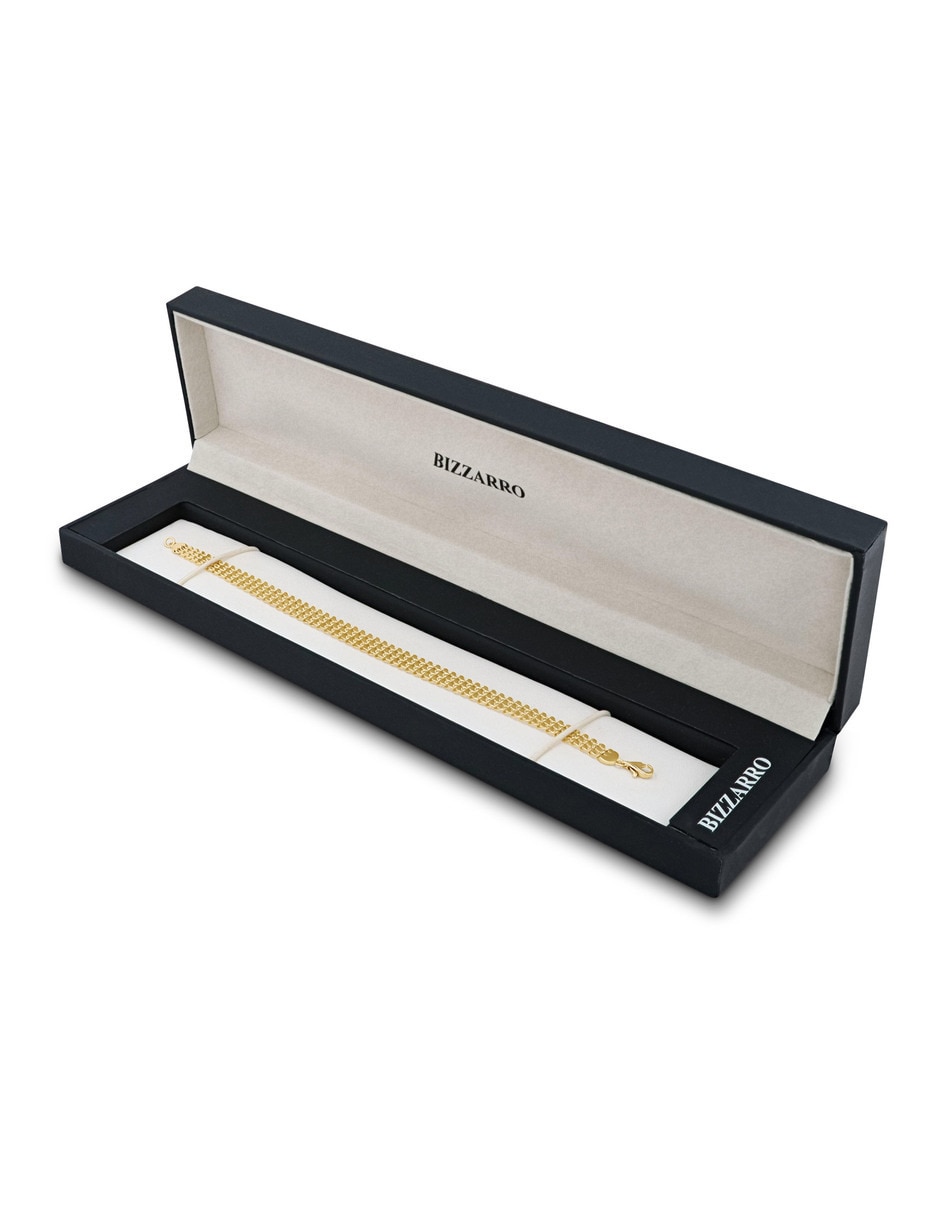 Pulsera Joyerias Bizzarro de oro amarillo 14 k con acabado brillante