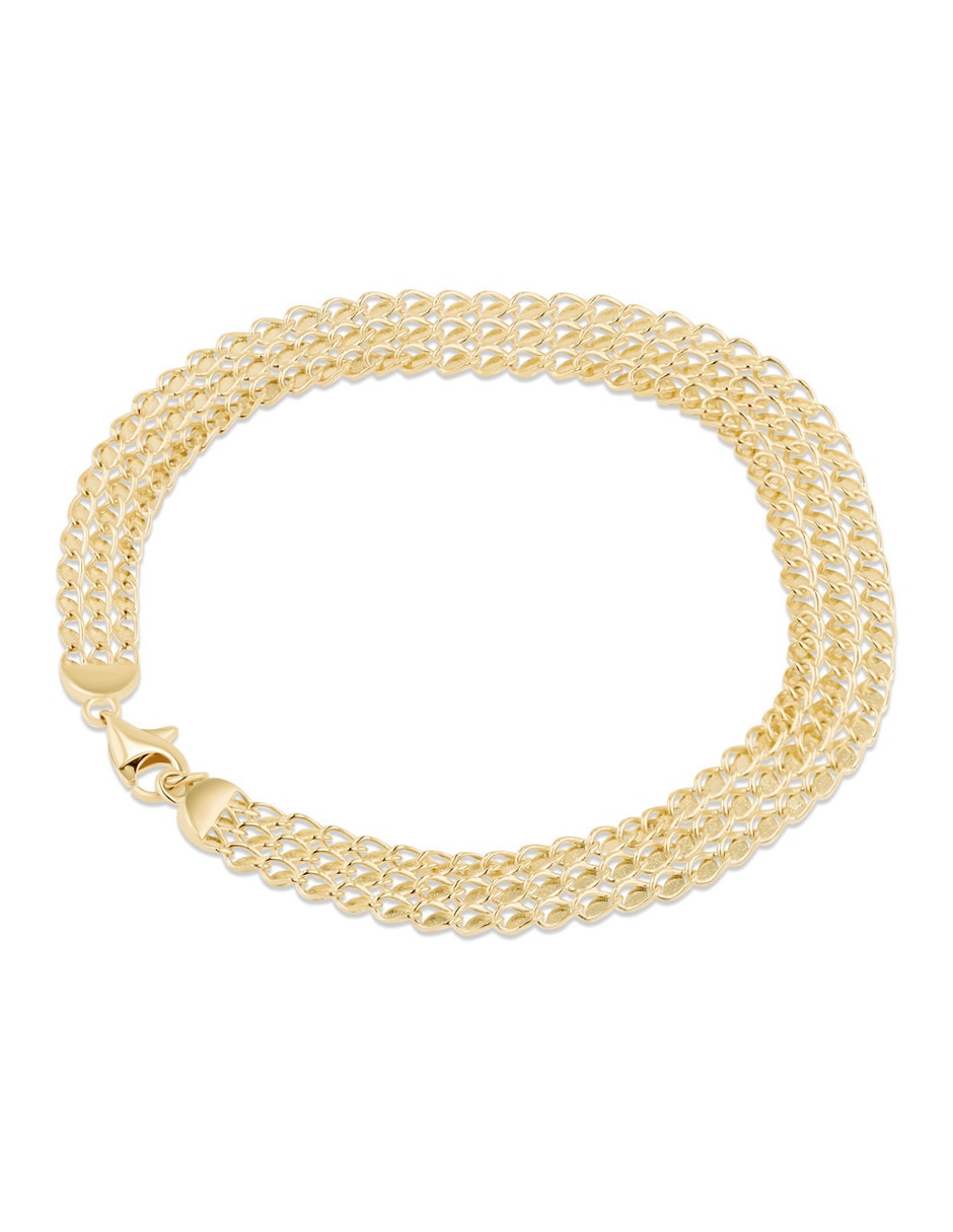 Pulsera Joyerias Bizzarro de oro amarillo 14 k con acabado brillante