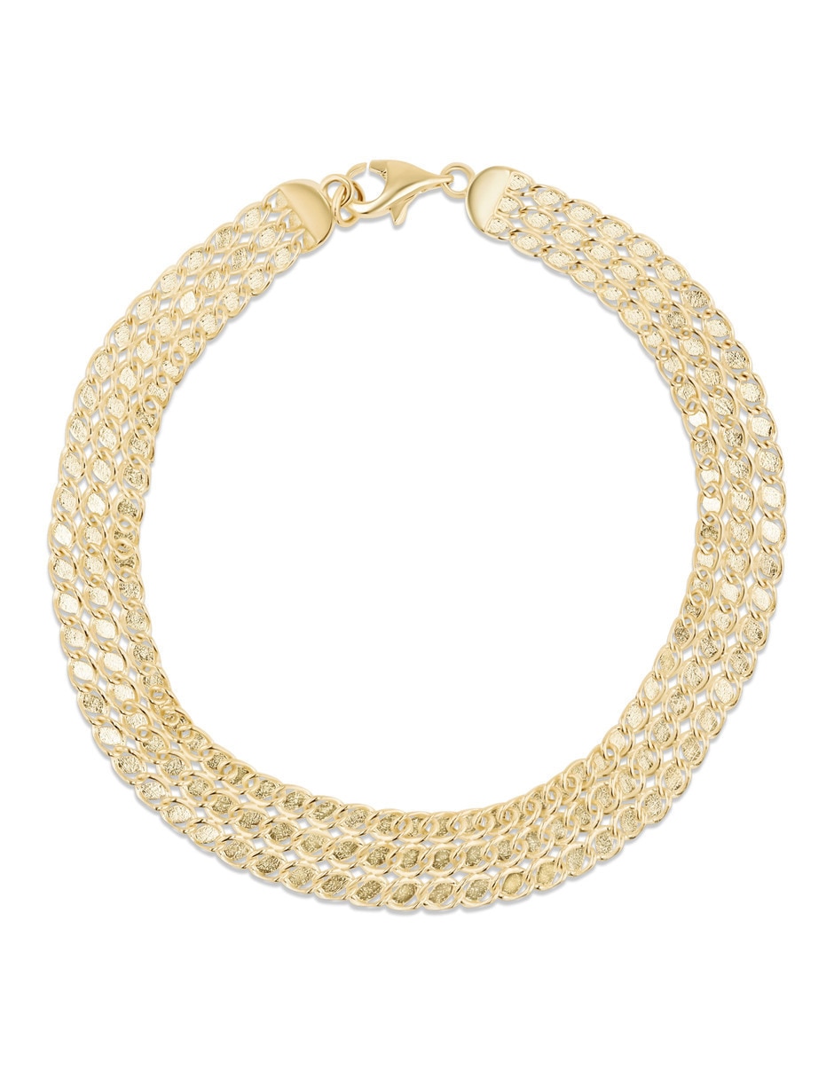 Pulsera Joyerias Bizzarro de oro amarillo 14 k con acabado brillante