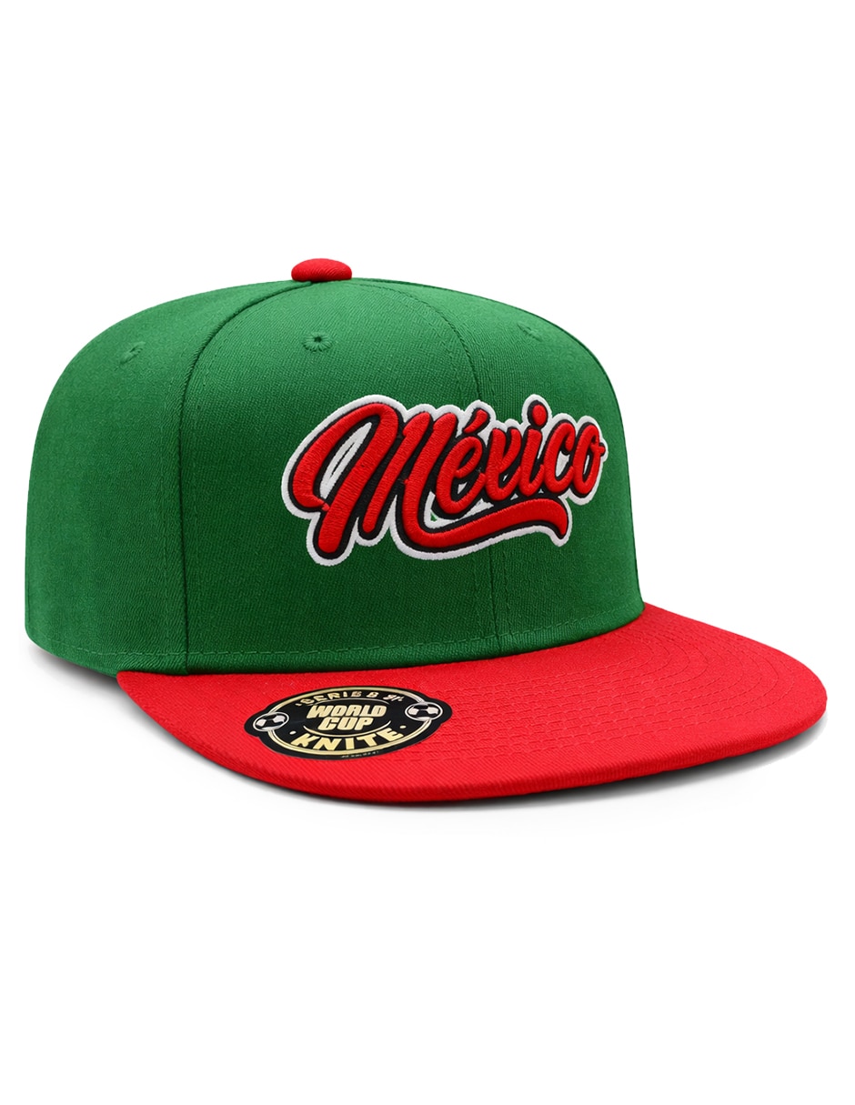Gorra visera plana snapback para fútbol México para hombre 1