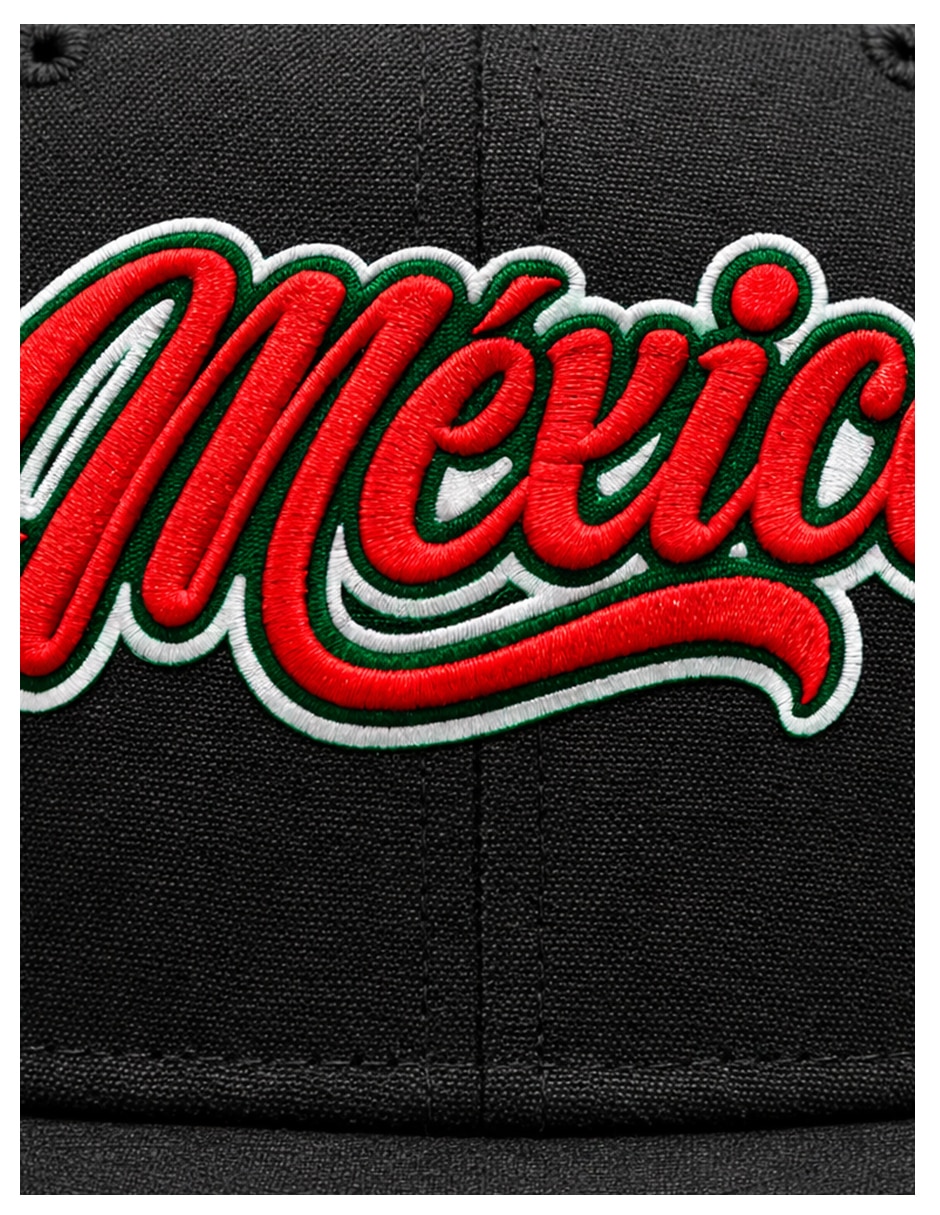 Gorra visera plana snapback para fútbol knite México para hombre