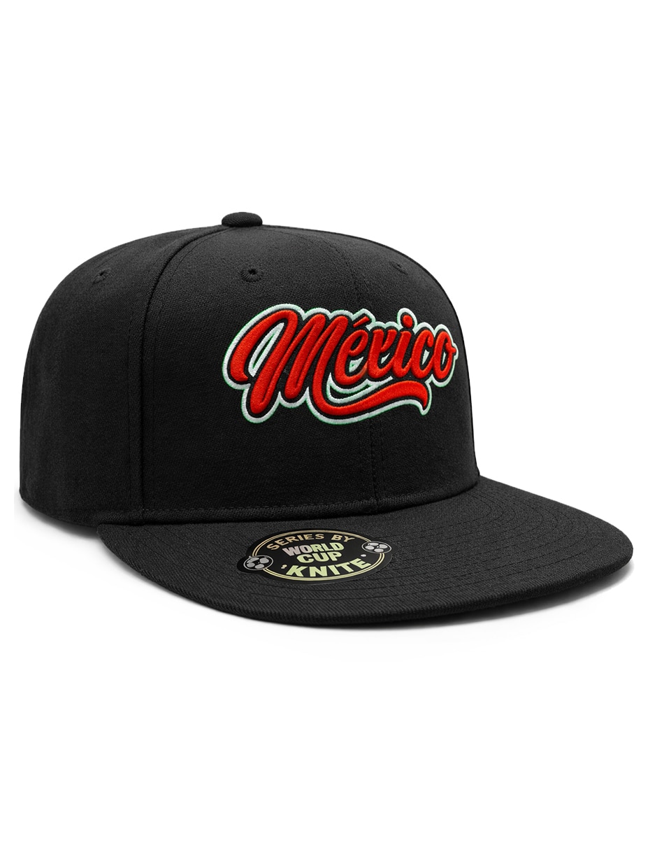 Gorra visera plana snapback para fútbol México para hombre